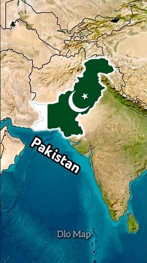 Flag Map of Pakistan