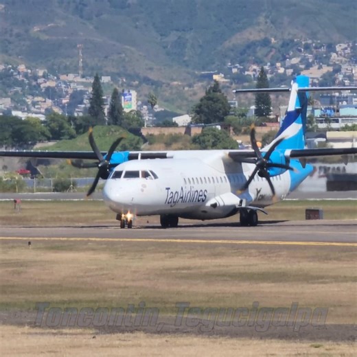 Potente Avion Regional ATR-72 en el Aeropuerto atoncobtin de ategucigalpa #aviacion #honduras