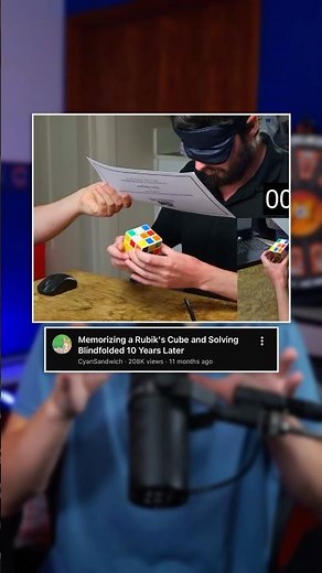 Solving A Rubik’s Cube Blindfolded After 10 Years 👀