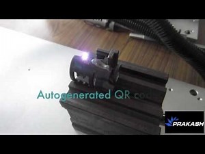QR code marking by laser marking machine by Prakash laser