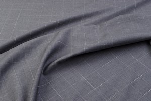 Italian Suit Fabric in 100% Wool With Grey Windowpane Check – Premium Wool Fabric by the Yard for Suits, Blazers & Dresses - Etsy