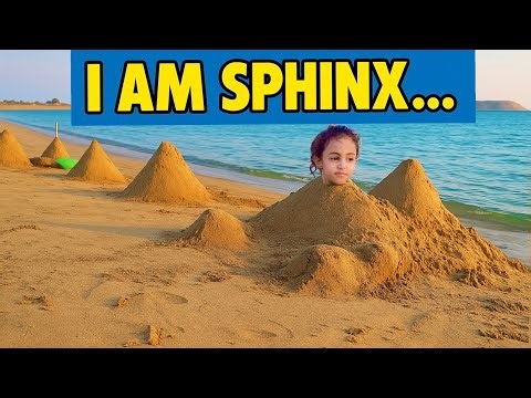 🏖️ Building Egyptian Pyramids on the Beach! | Little Sphinx Time 😄