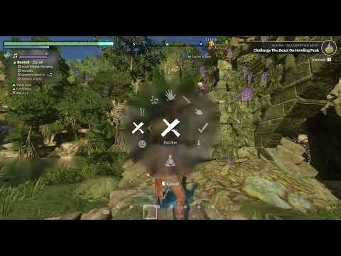 Enshrouded - Lucius taming an alligator