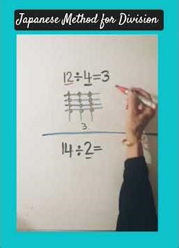 Japanese Method for Division || for beginners ||#shorts