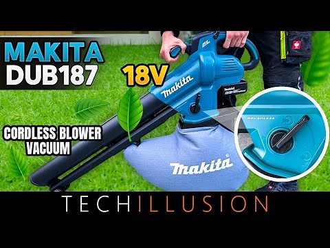 🔥TOP! THE NEW 18V Cordless Leaf BLOWER / VACUUM DUB187 by MAKITA!😱 Makita DUB187Z - Review & Test