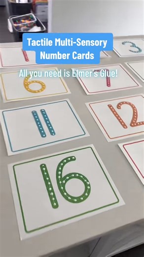 1.1M views · 11K reactions | Watch as I create tactile number cards...