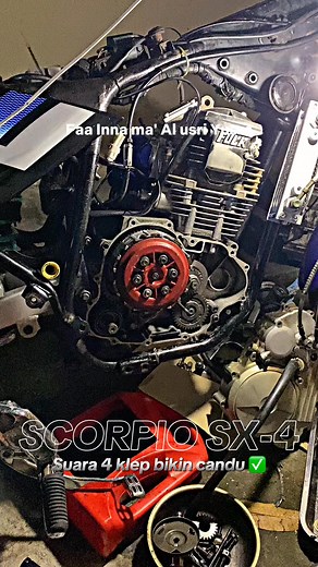 Scorpio SX4 = 4klep #scorpiomodifikasi #yamahascorpio #scorpiojogjastyle #Scorpiomedan | Cahaya Speedshop