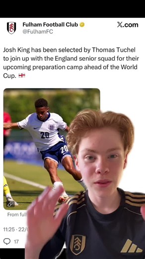Congratulations Josh King✨ #football #england #worldcup #fyp #fulhamfc