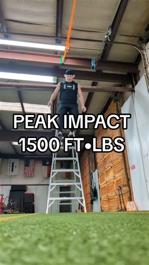 SHOULD YOU DO DEPTH DROPS? most people wince at big drops like this (except if parents of young boys who do this at every playground) But the truth is not everyone is ready for these kinds of impact forces. some individuals have: ❌ pre existing injuries ❌ weak deceleration capacity ❌ fear of heights 😨 that being said, you don't have to start at 6 feet to start getting results. athletes that play high impact or high deceleration sports need to implement training blocks that regularly include the