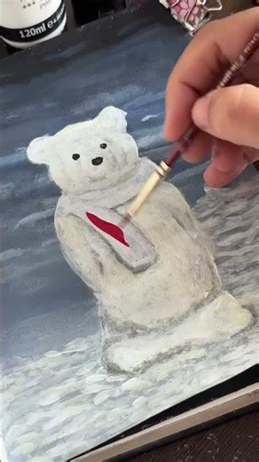 Snowman painting // acrylic painting #snowman #acrylicpainting #art #snowmanart