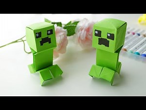 DIY Origami Creepers: A Fun and Creative Minecraft Craft Project for All Ages