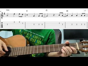 Radioactive (Imagine Dragons) - Easy Beginner Guitar Tab With Playthrough Tutorial Lesson