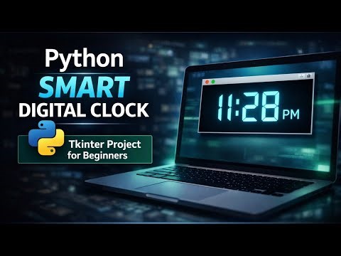 Build a Smart Digital Clock using Python & Tkinter | Full Explanation