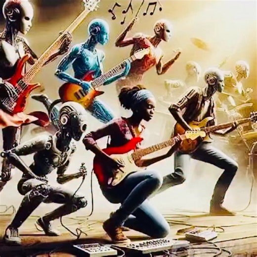 Ⓜ️ MESSAGE 🗯️”Stay alert, everyone! Several streaming platforms are overrun with artificially created songs, including some that mimic fake artists and production years.” (David King Junior) 🗯️”(…) Now, these models are making inroads into a creative field perhaps more vulnerable to disruption than any other: music. AI-generated creative works, from orchestral performances to heavy metal, are poised to infiltrate our lives more pervasively than any other AI product to date. Songs are poised to