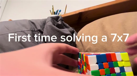 Solving a 7x7 for the first time