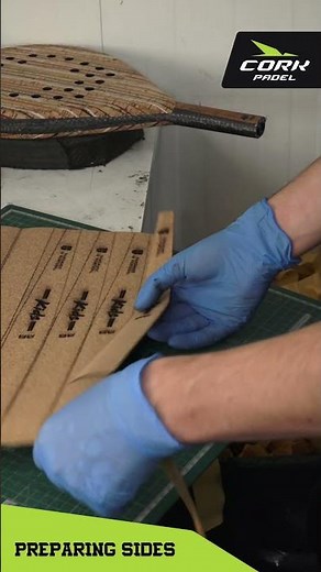 Making a Cork Padel racket - Preparing sides