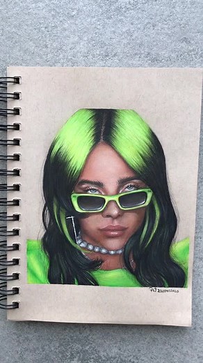 Billie Eilish Art Drawing Compilation