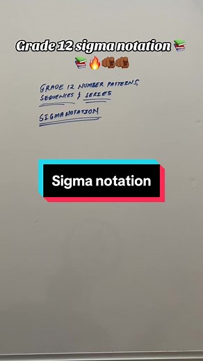 GRADE12 Sigma notation#SAMA28 #tutoringservice #fypシ゚viral #matric2024 #