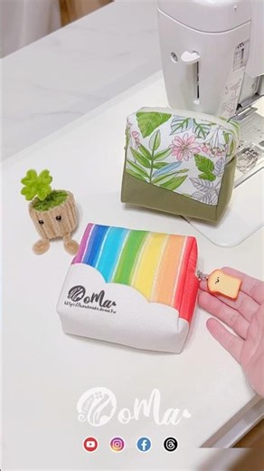 彩虹甜甜包 | 不對稱拼接版 | 進階版 (1) #sewingtips #diy #sewingtutorial #bag #sewing #pattern #handmade #縫紉