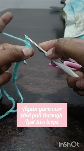 how to do a double crochet🌟🧶#crochet #beginnermethod #doublecrochet