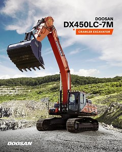 859 reactions · 29 shares | Give worksite efficiency a new meaning with the Tier 3 Doosan DX450LC-7M crawler excavator. This 44.4-tonne machine excels at large scale construction and quarrying thanks to a 10% boost in arm digging force, among other improvements. | Develon Global | Facebook