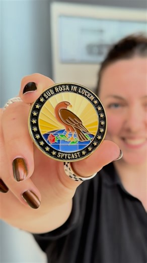 To celebrate National Coin Week, we're taking a look back at our talented designer Emily's work creating an amazing challenge coin for our SpyCast guests. #Coin #SpyMuseum #NationalCoinWeek | International Spy Museum