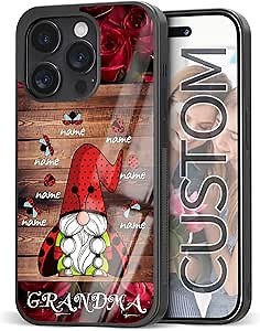 Customize Name Phone Cases Aesthetic Women Gifts for iPhone 6 7 8 11 12 13 14 15 16 17 Pro Max Plus Mini X, for Samsung Galaxy Z Flip 3 4 5 S21 S22 S23 S24 S25 A02 03 Note, for Pixel 6 7Pro (Rose)