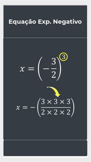Potenciação Como resolver frações com expoente negativo