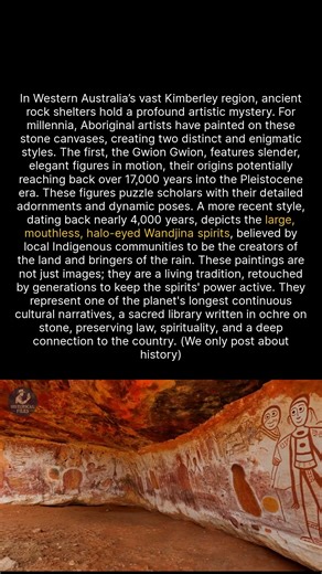 34K views · 1K reactions | Ancient rock art in Australia reveals one of the worlds oldest continuous cultural stories. #history #archaeology #ancienthistory | Historical Files | Facebook