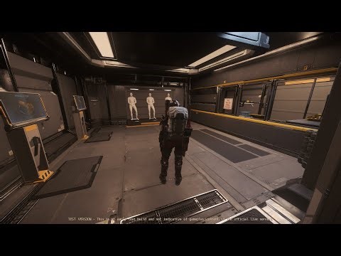 Quick look inside upcoming Hurston security armor and weapon store | Star Citizen