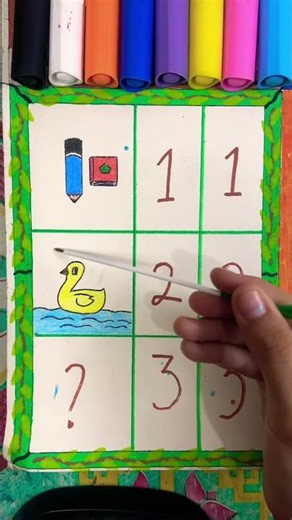 Learn Numbers 1, 2, 3! Can You Find Number 3❓ #kidseducationvideo #kidslearning #learn123 #learning