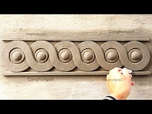 Great way to decorate cement borders