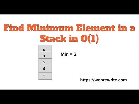 Find the Minimum Element in a Stack in O(1)