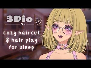 【3DIO ASMR】cozy hair salon ♡ elf girl does your hair ♡ washing, cutting, dyeing & styling °˖✧