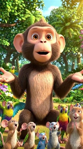 “Monkey fooled everyone… but not Molu 😳🐒 | Magic Trick Story #shorts”