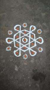 simple kolam designs rangoli with dot's