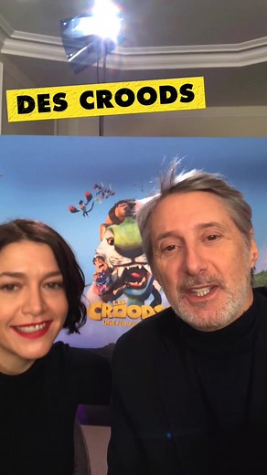 Antoine et Emma De Caunes : Promo #LesCroods2