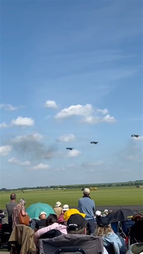 Duxford Summer Airshow role demo 5 grasshopper observation aircraft called in an artillery strike