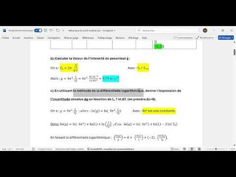 TP-Mécanique du point matériel_partie1: pendule simple