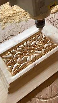 Watch This CNC Router Turn Wood Into a 2.5D Masterpiece #diy #asmr #woodworking