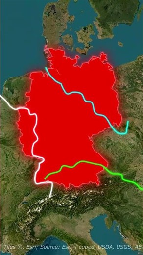 Why Germany’s Geography Makes It a Powerhouse 🇩🇪 #geography #map