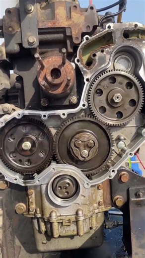 Engine timing gears operation