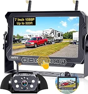 Amazon.com: Travelers RV Backup Camera Wireless for Trailer: RV Enthusiast Back up Camera with 7 Inch DVR Recording Monitor - Install-Free Magnetic RV Camera for Furrion Voyager Series RVs A8 : Electronics