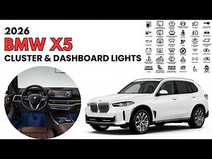 2026 BMW X5 Cluster Display & Dashboard Warning Lights User Guide