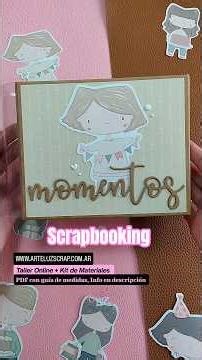 Taller como hacer un álbum de scrapbooking desde cero + PDF con medidas en www.arteluzscrap.com.ar