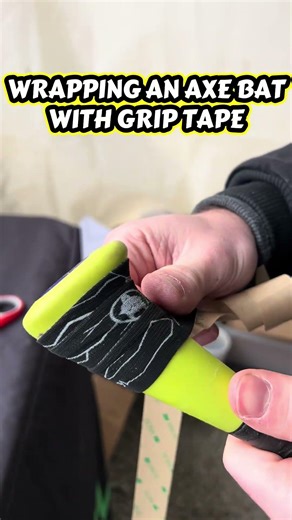 How to wrap an axe bat #baseballdad #baseballmom #baseballbat #baseball #baseballlife #howto #shorts
