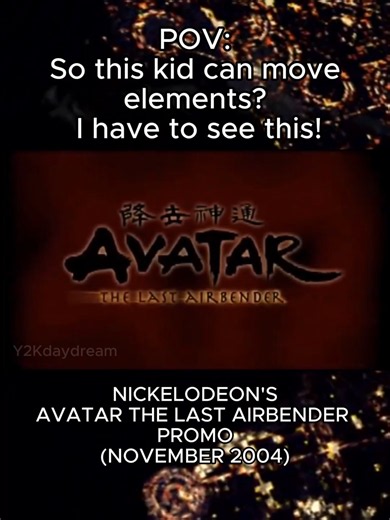 The promo that started it all. 🍿✨ Take a trip back to the mid-2000s commercial breaks. #avatarthelastairbender #atla #nostalgia #00s #nickelodeon #retro #y2k #bumpers #childhood #vintage