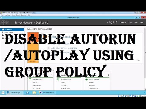 Disable autorun or autoplay using group policy