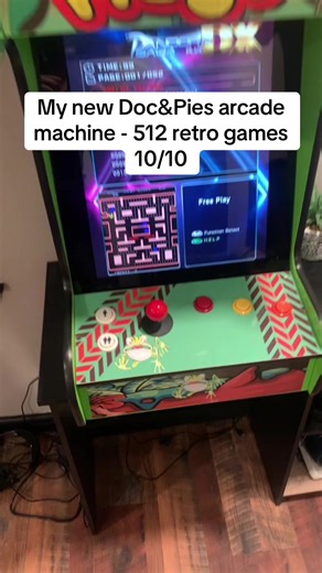 My new Doc&Pies arcade machine! #docandpiesarcadefactory #arcadegames #retro