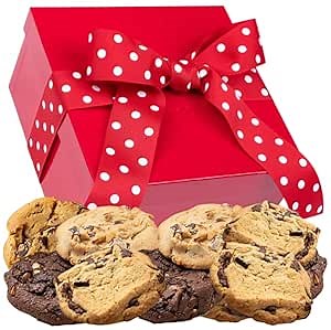 Carolina Cookie Company Fresh Baked Gourmet Cookie Gift Box – Handmade, No Preservatives, Never Frozen, Shipped Fresh, Assorted for Christmas, Birthdays, Corporate Gifting – 12 Count